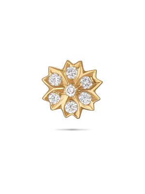 Enticing Floral Diamond Nose Pin