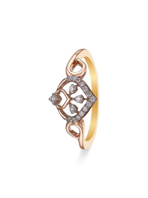 Glorious Floral Diamond Ring 