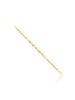 Fascinating Flower Design Gold Bracelet