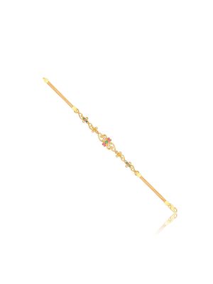 Fascinating Flower Design Gold Bracelet