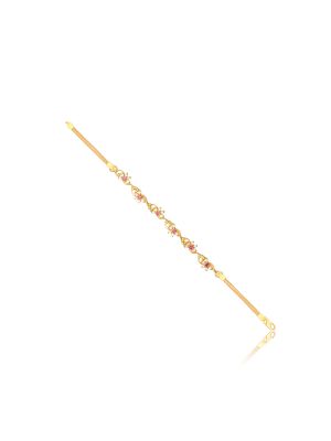 Fascinating Flower Design Gold Bracelet