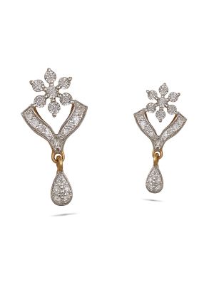 Enticing Floral Diamond Earring