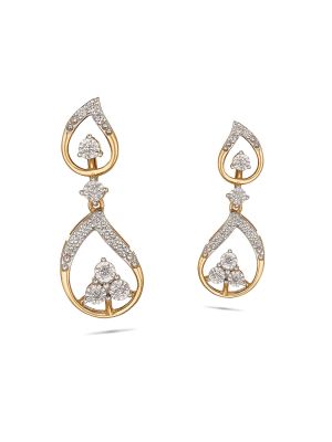Enticing Trendy Diamond Earring