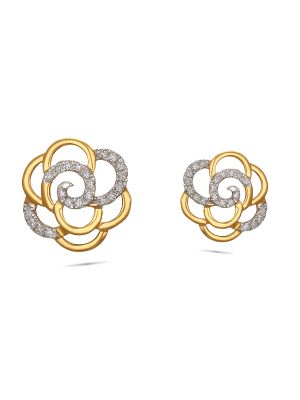 Enticing Floral Diamond Earring
