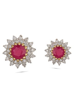 Enticing Floral Diamond Earring