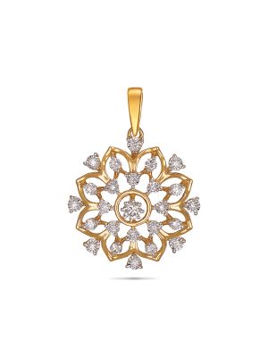 Exquisite Floral Diamond Pendant