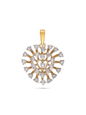 Exquisite Floral Diamond Pendant