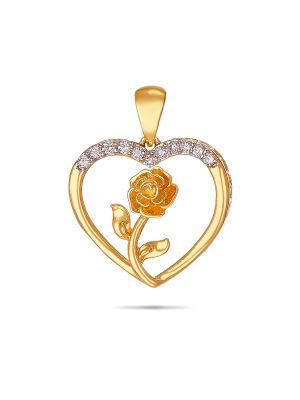 Dazzling Heart Design Diamond Pendant