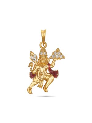 Lord Hanuman Diamond Pendant