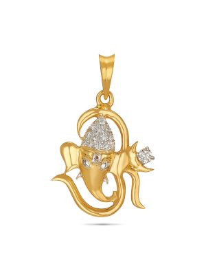 Lord Ganesha Diamond Pendant