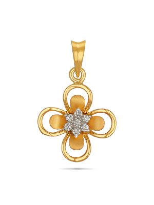 Exquisite Floral Diamond Pendant