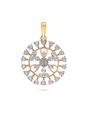 Diamond Floral Pendant