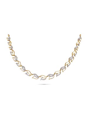 Diamond Leaf Necklace