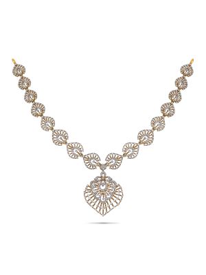 Enticing Floral Diamond Necklace