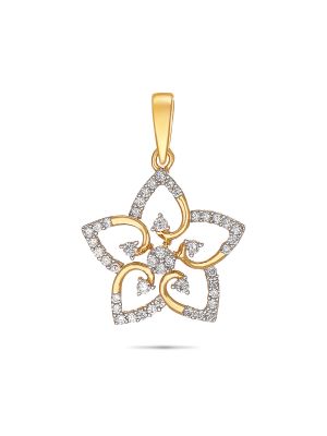 Diamond Floral Pendant