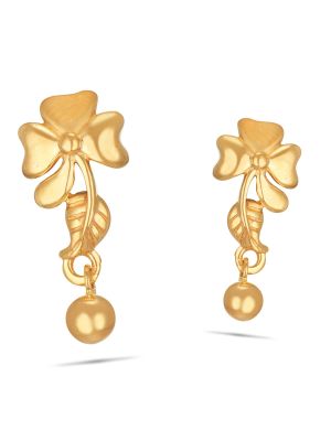 22k Fancy Earring (2.94 gms) - Casting Jewellery for Women by Jewelegance  (JGS-2006-02989) #myjewelega… | Fancy earrings, Gold bangles design, Gold  earrings designs
