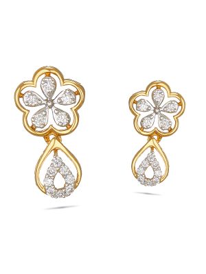 Enticing Trendy Diamond Earring