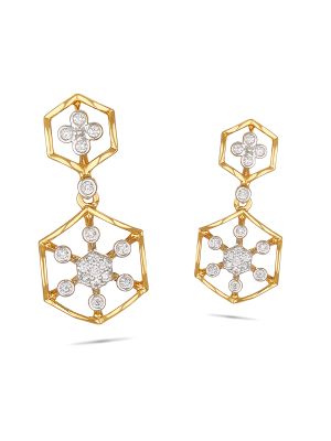 Enticing Trendy Diamond Earring