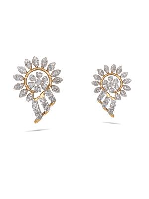 Floral Diamond Earring