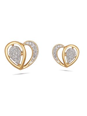 Heart Diamond Earring