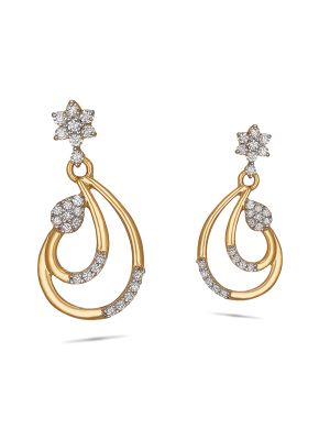 Floral Diamond Earring