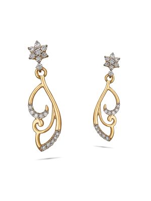 Floral Diamond Earring