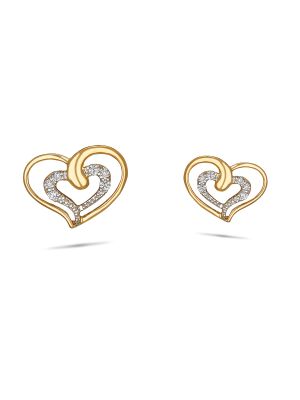 Heart Diamond Earring