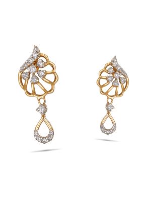 Floral Diamond Earring