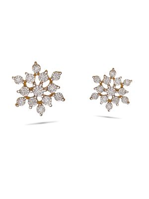 Floral Diamond Earring