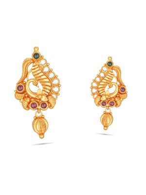 Light Weight Gold 18kt Jewellery Jhala Earring – Welcome to Rani Alankar