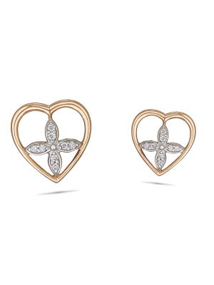 Heart Diamond Earring