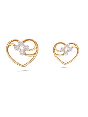 Heart Diamond Earring