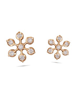 Floral Diamond Earring