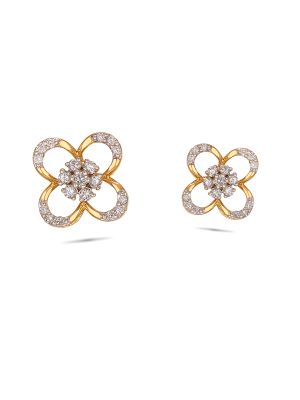 Floral Diamond Earring