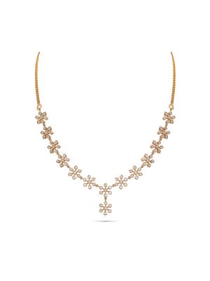 Exquisite Floral Diamond Necklace