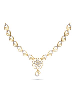 Exquisite Floral Diamond Necklace