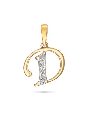 Letter D Diamond Pendant