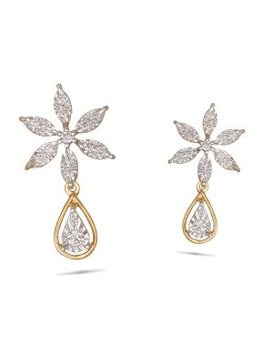 Mesmerising Floral Diamond Earring
