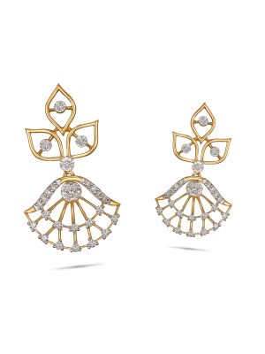 Enticing Floral Diamond Earring