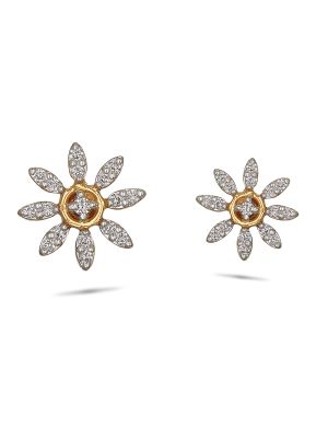 Flower Diamond Earring