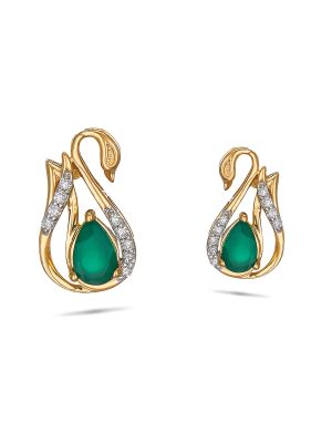 Swan Diamond Earring