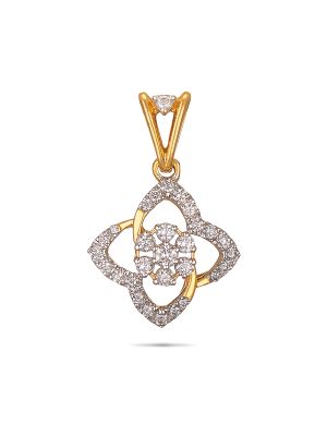 Diamond Floral Pendant