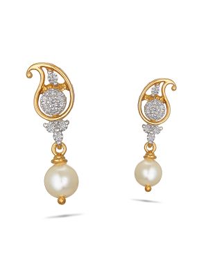 Pearl Diamond Earring