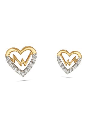 Heart Diamond Earring