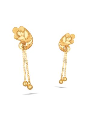 Buy Attractive Floral Design Gold Earrings |GRT Jewellers