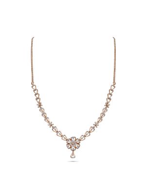 Enticing Floral Diamond Necklace