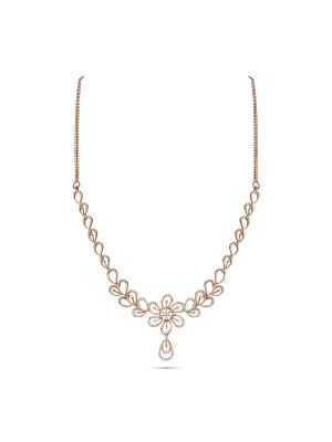 Enchanting Floral Diamond Necklace