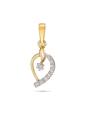 Diamond Floral Pendant