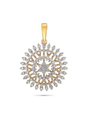 Elephant Floral Diamond Pendant