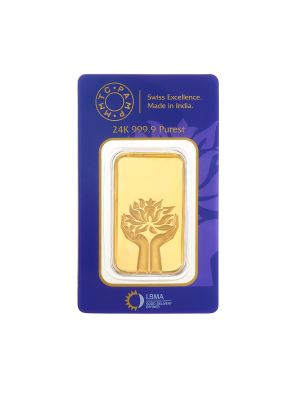 Lotus 24K (999.9) 50 Gms Gold  Bar